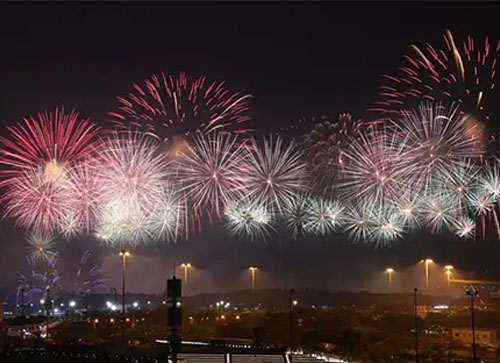 谷城县焰火晚会